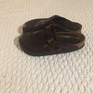 Brown Boston Birkenstocks